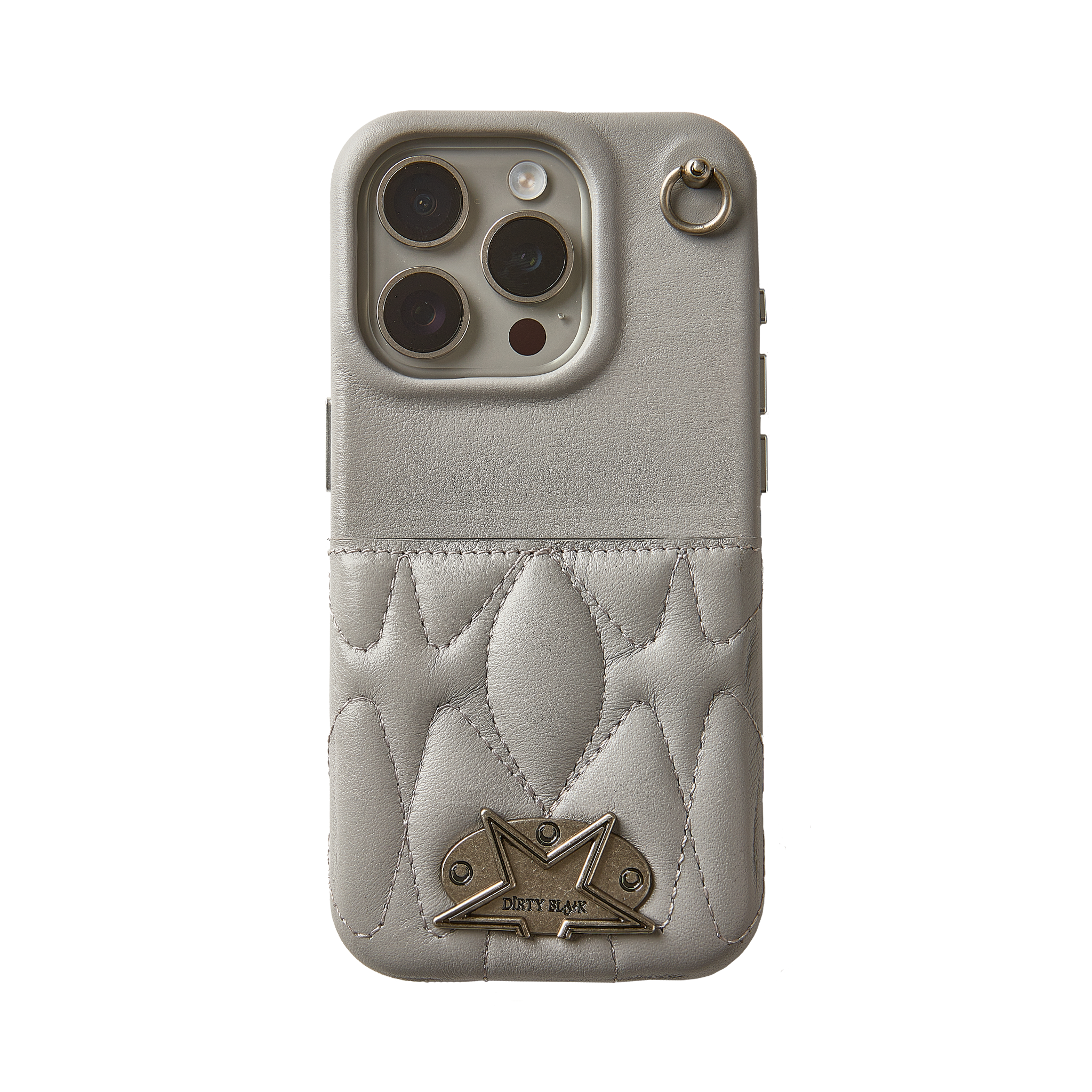 A&X CARD SLOT GREY NO.001 LEATHER IPHONE CASE