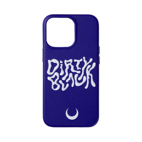 HYPER LOGO BLUE LEATHER IPHONE 13 PRO CASE