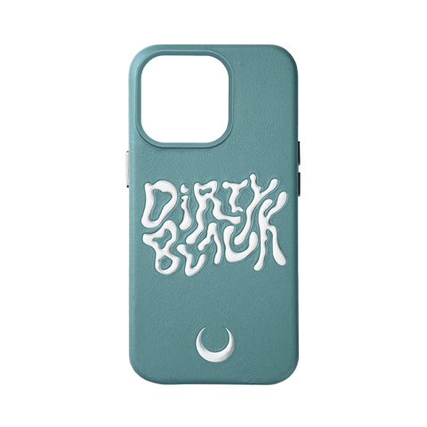 HYPER LOGO OCEAN LEATHER IPHONE CASE