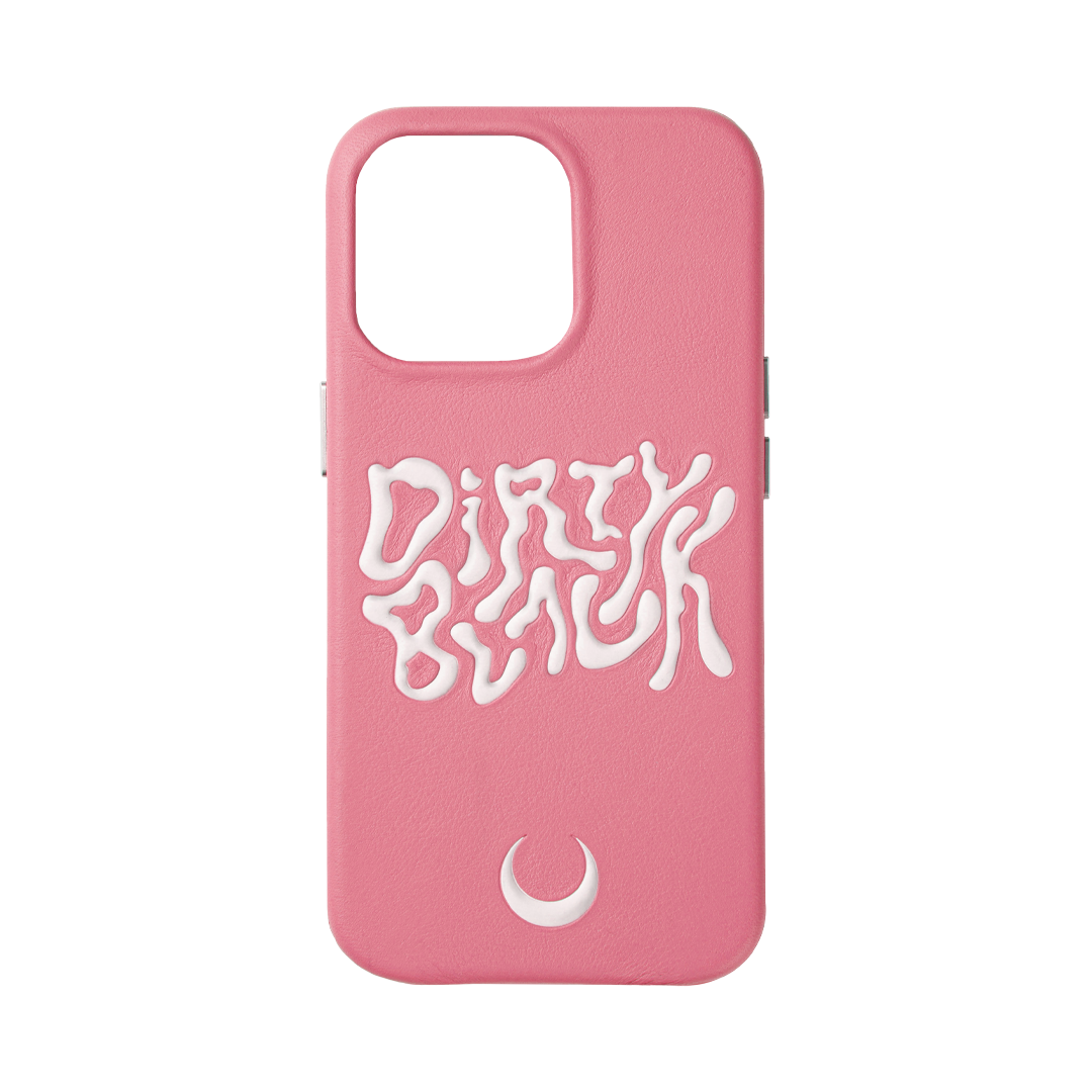 HYPER LOGO PEACH LEATHER IPHONE 13 PRO CASE