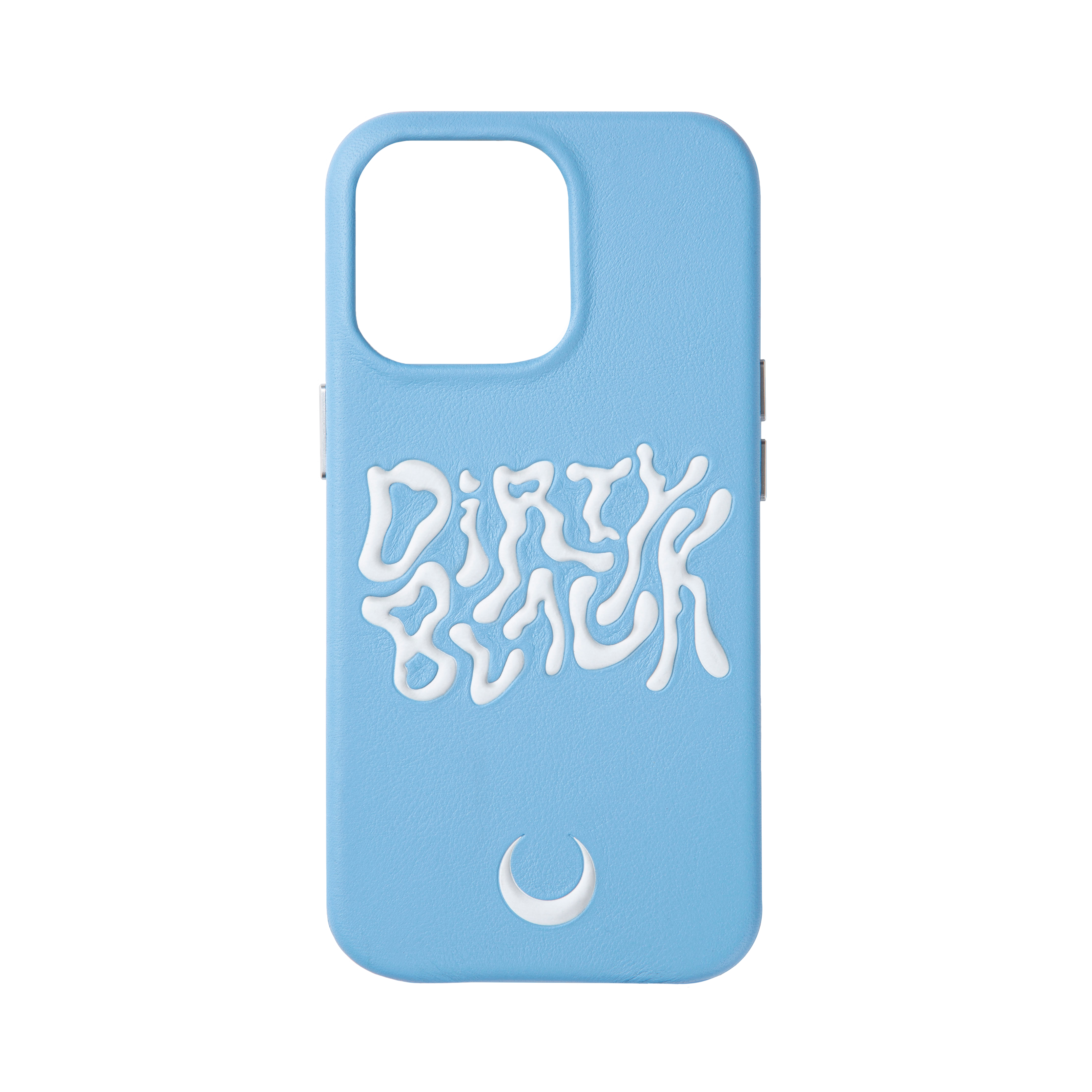 HYPER LOGO SKY-BLUE LEATHER IPHONE 13 PRO CASE
