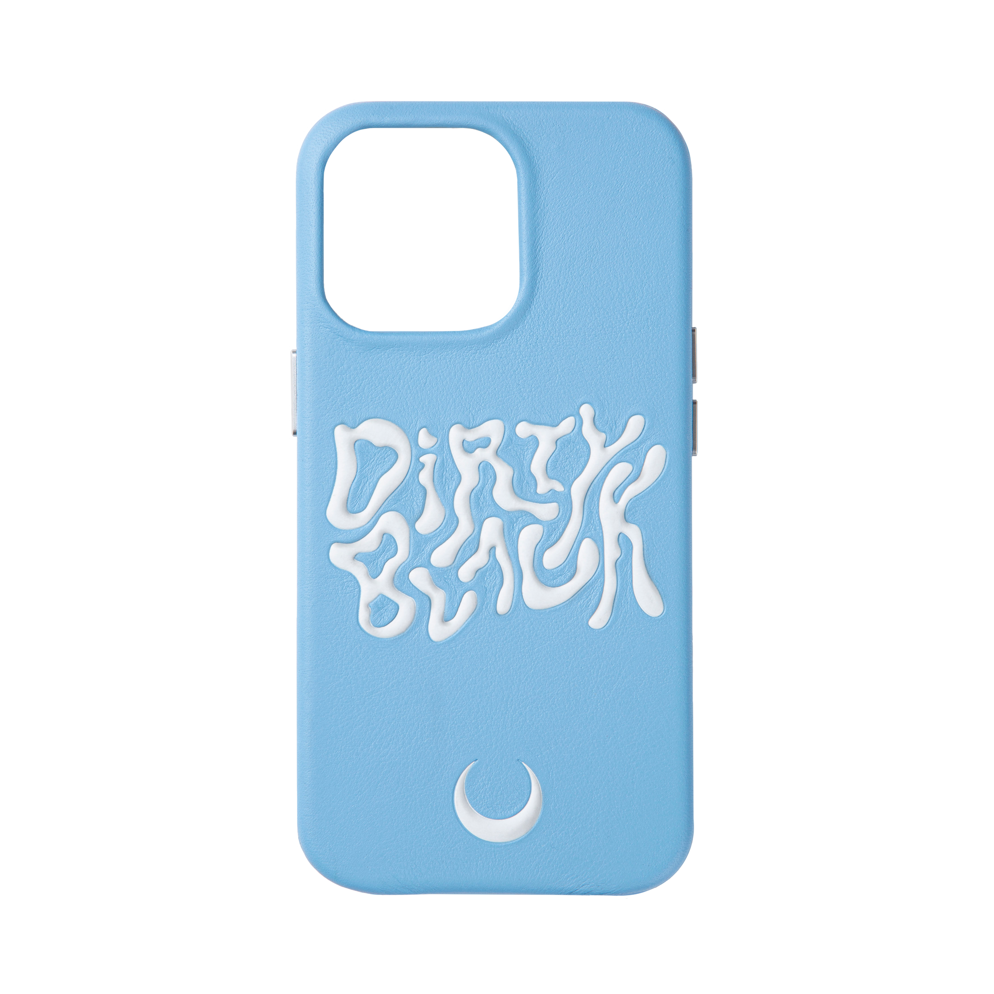 HYPER LOGO SKY-BLUE LEATHER IPHONE 13 PRO CASE