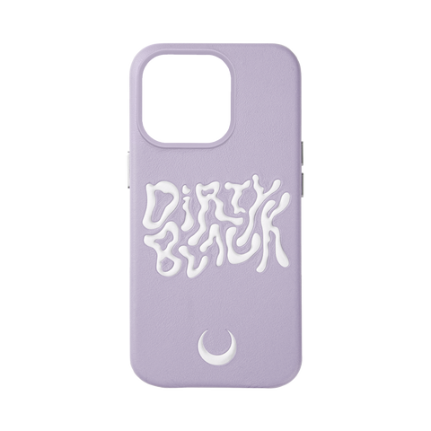 HYPER LOGO PURPLE LEATHER IPHONE CASE