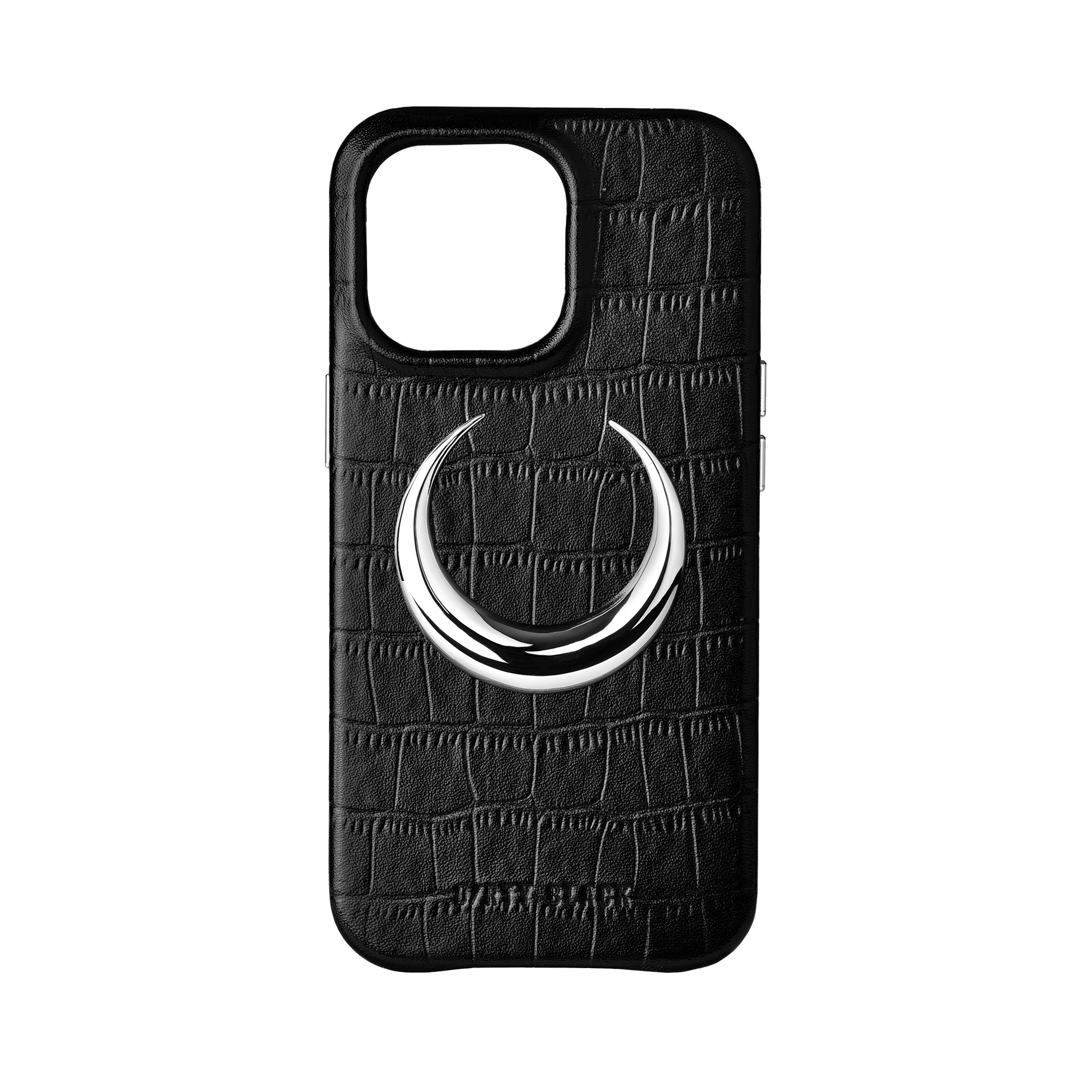 CRESCENT CROCODILE PATTERN LEATHER IPHONE CASE