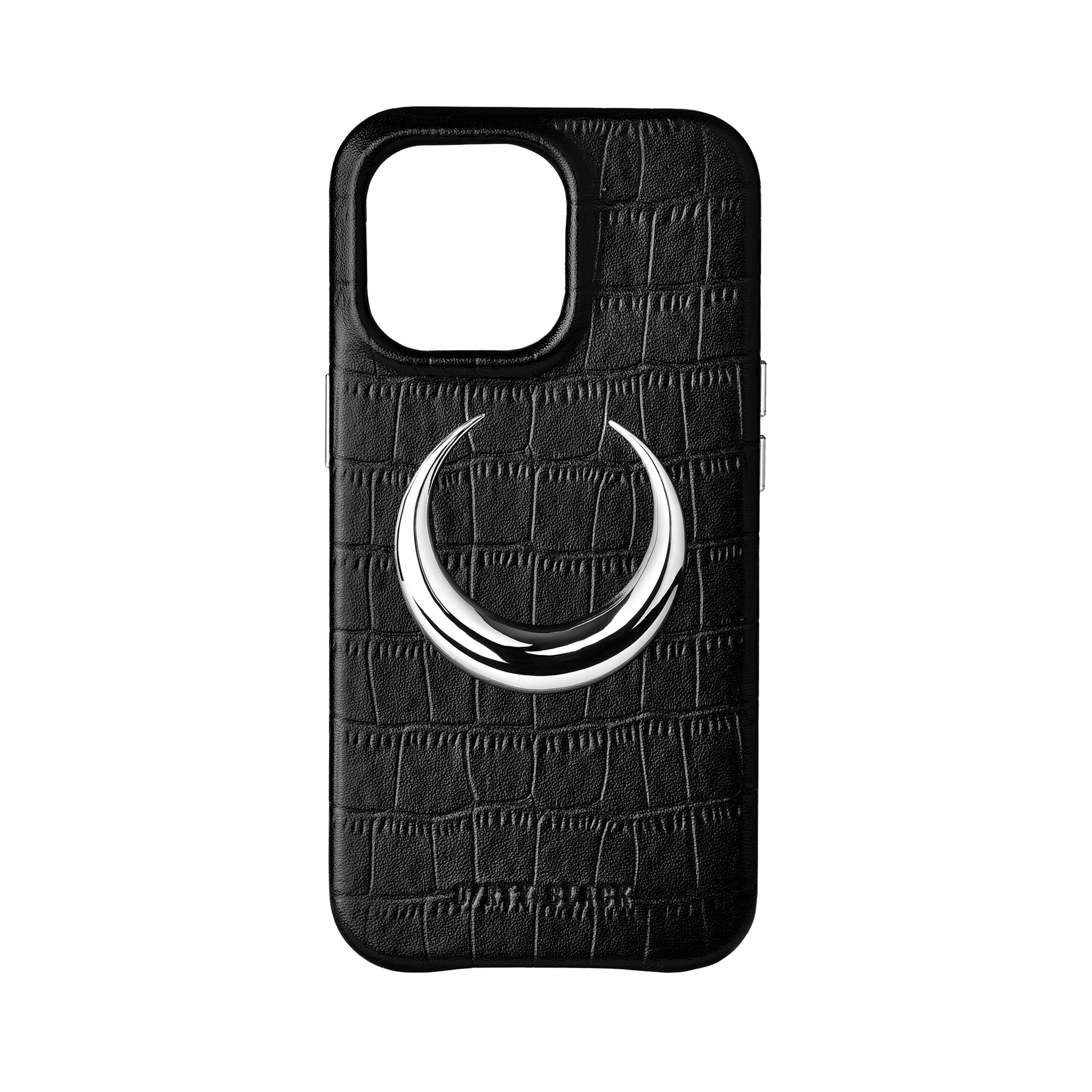 CRESCENT CROCODILE PATTERN LEATHER IPHONE CASE