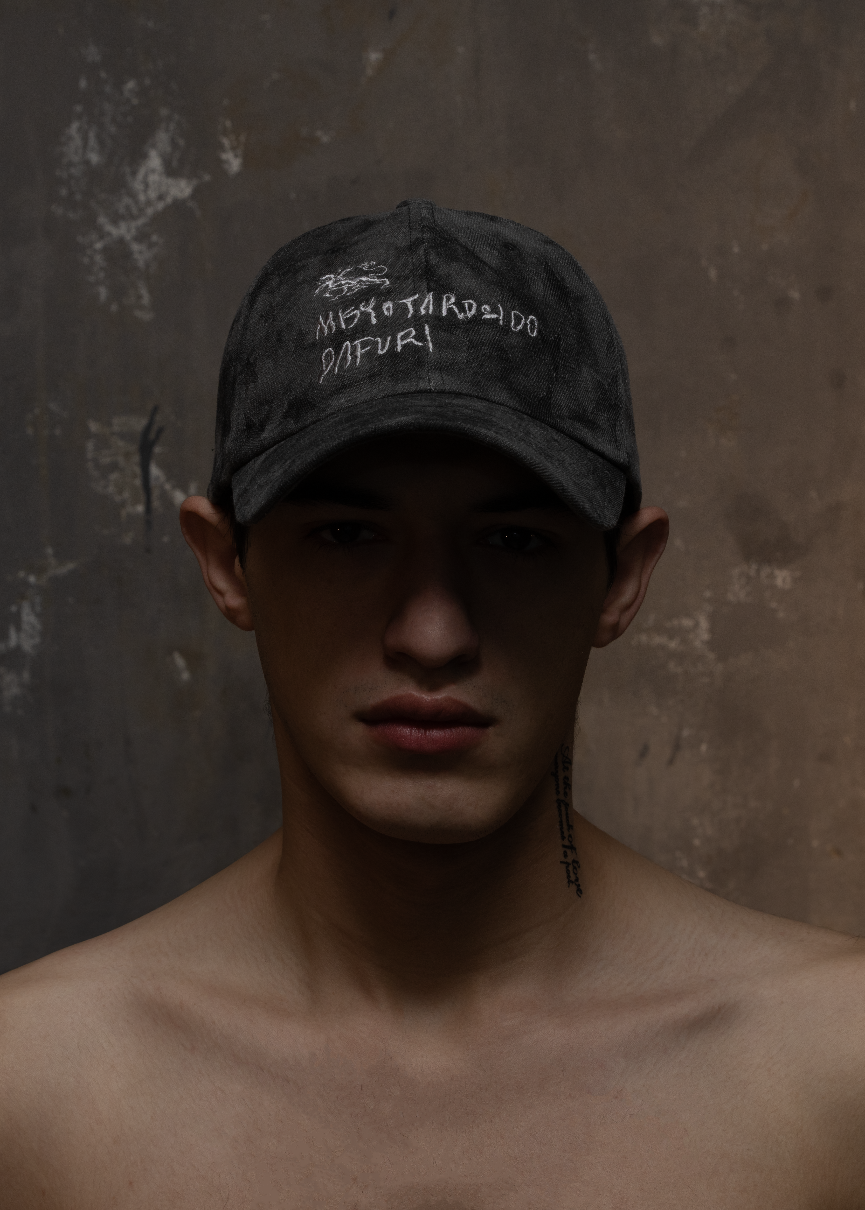 WASHED LETTERING ROAD STAR CAP