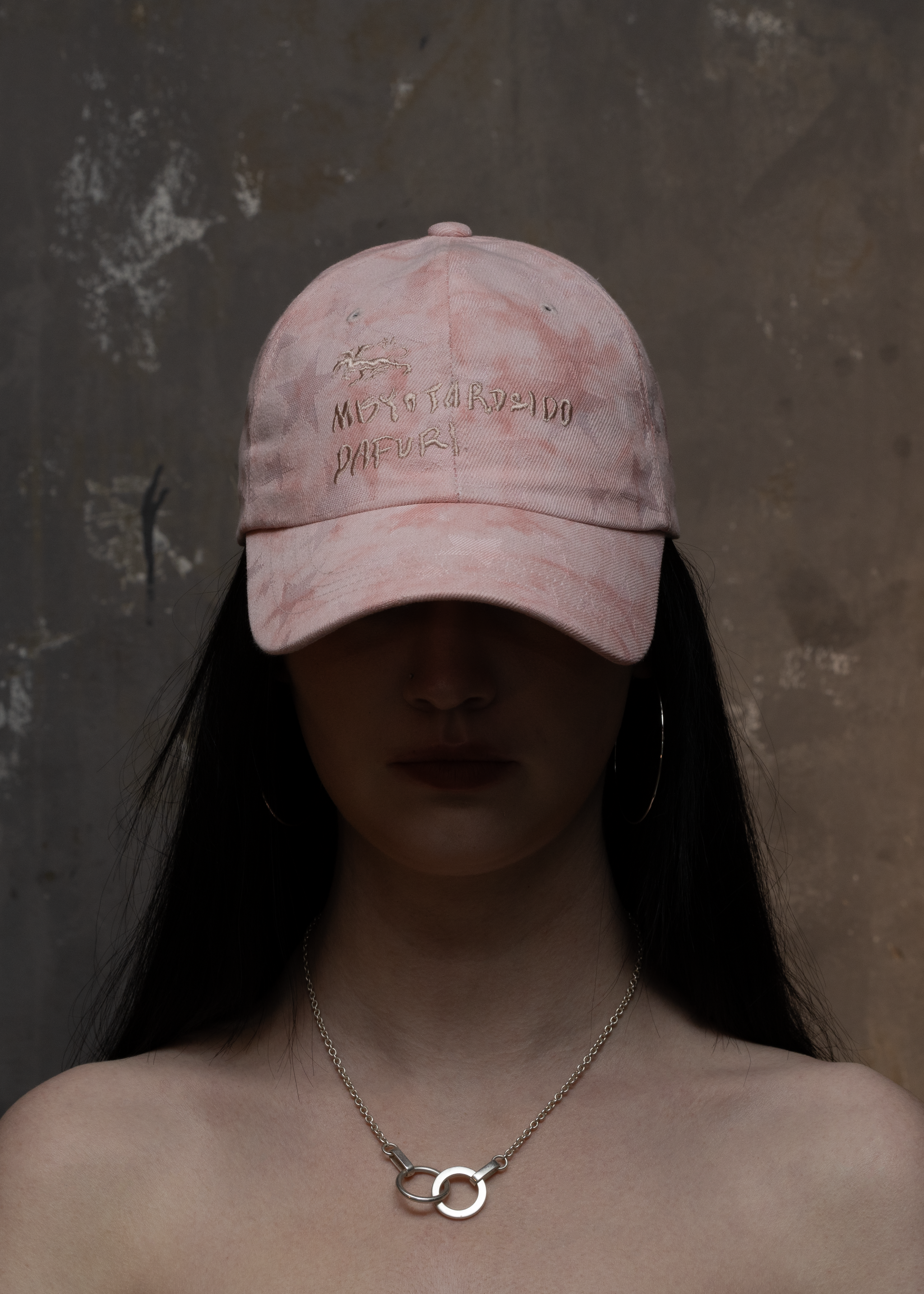 WASHED LETTERING BLUSHED STAR CAP