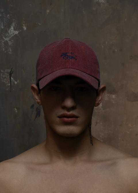 VINTAGE WASHED PLUM RIPPLE CAP